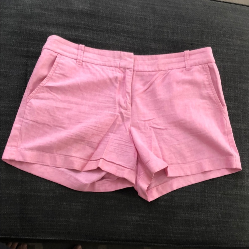 Pink Linen J.Crew factory shorts